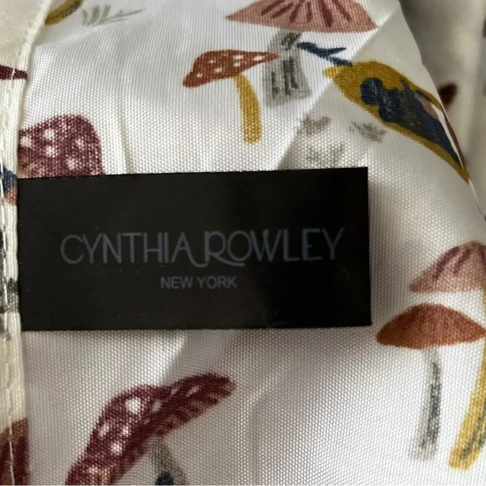 Cynthia Rowley gnomes mushrooms twin flat sheet